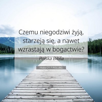Hioba 21:7 POLUBG Obraz Wersetu Biblijnego