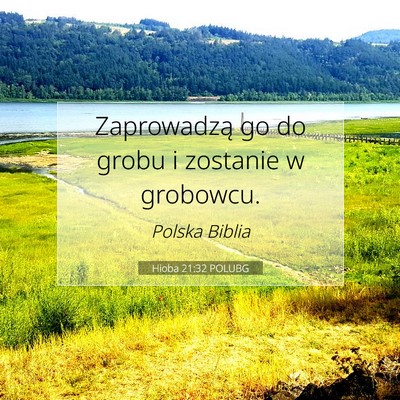 Hioba 21:32 POLUBG Obraz Wersetu Biblijnego
