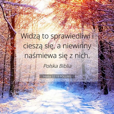 Hioba 22:19 POLUBG Obraz Wersetu Biblijnego