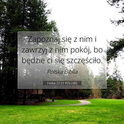 Hioba 22:21 POLUBG Obraz Wersetu Biblijnego