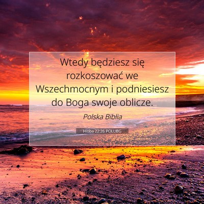 Hioba 22:26 POLUBG Obraz Wersetu Biblijnego
