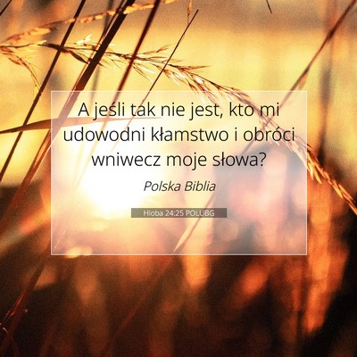 Hioba 24:25 POLUBG Obraz Wersetu Biblijnego