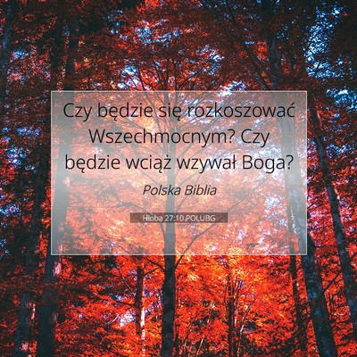 Hioba 27:10 POLUBG Obraz Wersetu Biblijnego