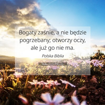 Hioba 27:19 POLUBG Obraz Wersetu Biblijnego