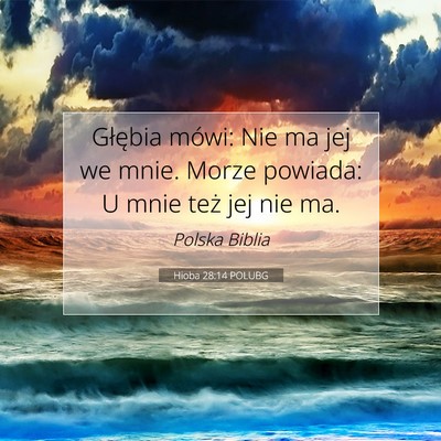Hioba 28:14 POLUBG Obraz Wersetu Biblijnego