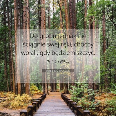 Hioba 30:24 POLUBG Obraz Wersetu Biblijnego