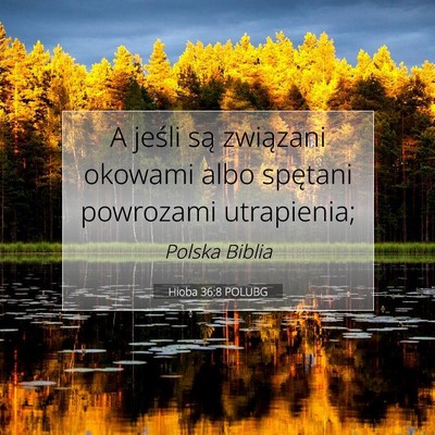 Hioba 36:8 POLUBG Obraz Wersetu Biblijnego