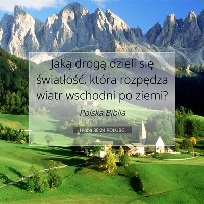 Hioba 38:24 POLUBG Obraz Wersetu Biblijnego