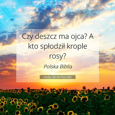 Hioba 38:28 POLUBG Obraz Wersetu Biblijnego