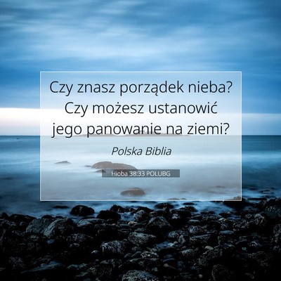 Hioba 38:33 POLUBG Obraz Wersetu Biblijnego