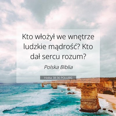 Hioba 38:36 POLUBG Obraz Wersetu Biblijnego