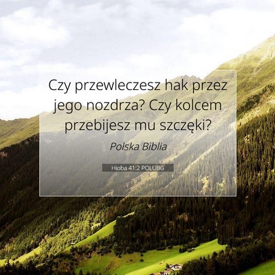 Hioba 41:2 Werset Biblijny Wyjaśniony