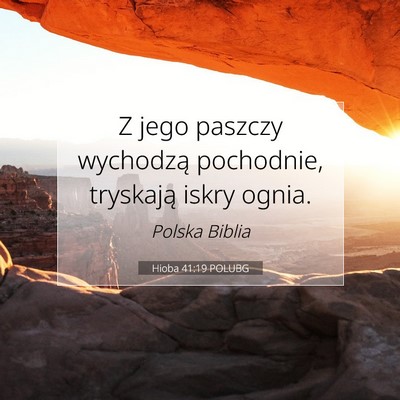 Hioba 41:19 Werset Biblijny Wyjaśniony