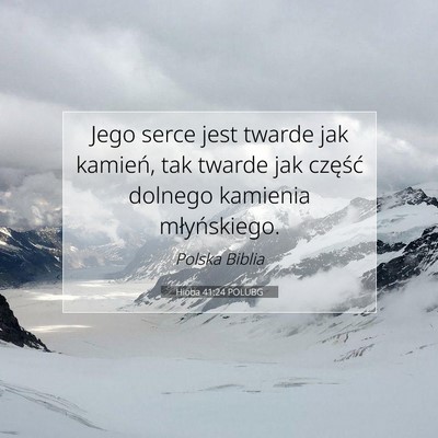 Hioba 41:24 Werset Biblijny Wyjaśniony