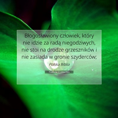 Psalmów 1:1 POLUBG Obraz Wersetu Biblijnego