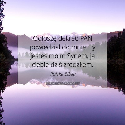 Psalmów 2:7 POLUBG Obraz Wersetu Biblijnego