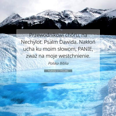 Psalmów 5:1 POLUBG Obraz Wersetu Biblijnego