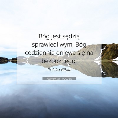 Psalmów 7:11 POLUBG Obraz Wersetu Biblijnego