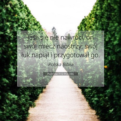Psalmów 7:12 POLUBG Obraz Wersetu Biblijnego