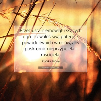Psalmów 8:2 POLUBG Obraz Wersetu Biblijnego