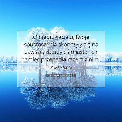 Psalmów 9:6 POLUBG Obraz Wersetu Biblijnego