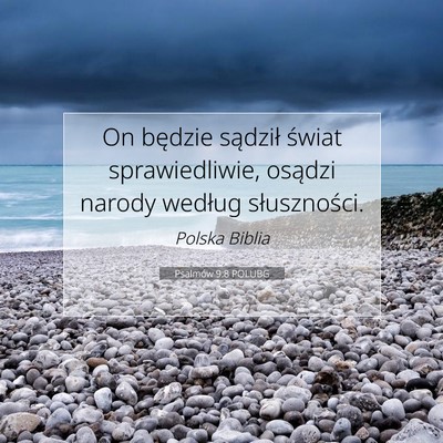 Psalmów 9:8 POLUBG Obraz Wersetu Biblijnego