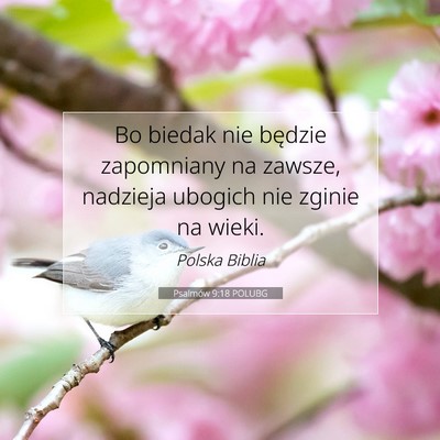 Psalmów 9:18 POLUBG Obraz Wersetu Biblijnego