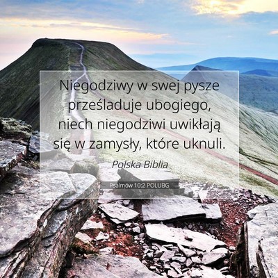 Psalmów 10:2 POLUBG Obraz Wersetu Biblijnego