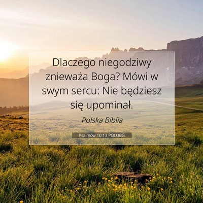 Psalmów 10:13 POLUBG Obraz Wersetu Biblijnego