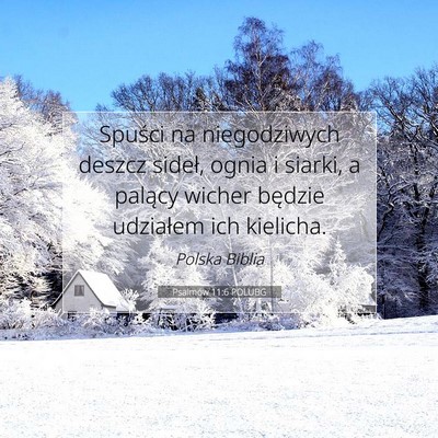 Psalmów 11:6 POLUBG Obraz Wersetu Biblijnego
