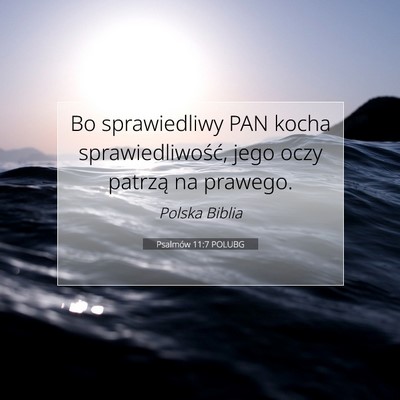 Psalmów 11:7 Werset Biblijny Wyjaśniony
