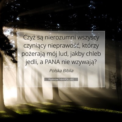 Psalmów 14:4 POLUBG Obraz Wersetu Biblijnego