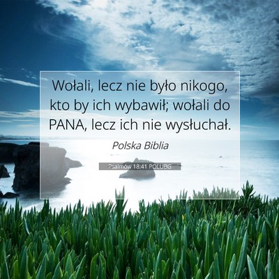 Psalmów 18:41 POLUBG Obraz Wersetu Biblijnego