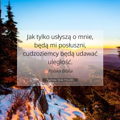Psalmów 18:44 POLUBG Obraz Wersetu Biblijnego