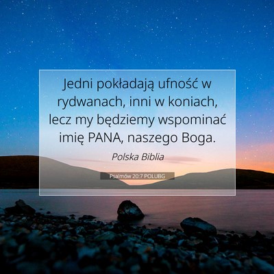 Psalmów 20:7 POLUBG Obraz Wersetu Biblijnego