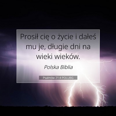 Psalmów 21:4 POLUBG Obraz Wersetu Biblijnego
