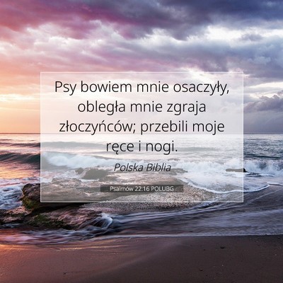 Psalmów 22:16 POLUBG Obraz Wersetu Biblijnego