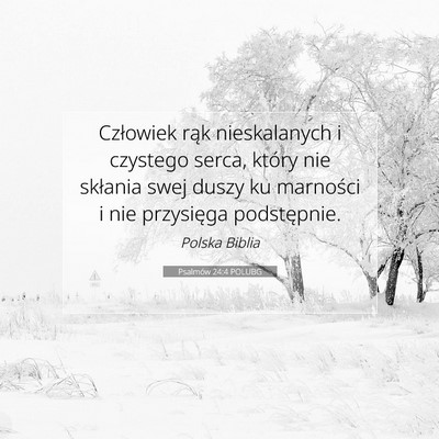 Psalmów 24:4 POLUBG Obraz Wersetu Biblijnego