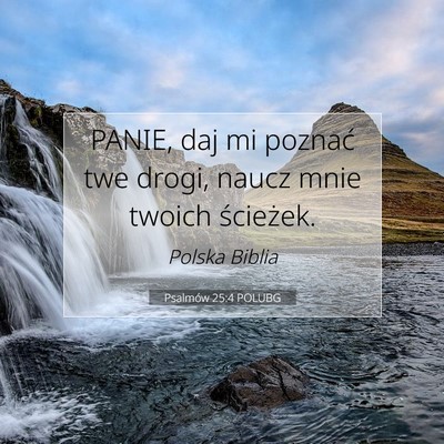 Psalmów 25:4 POLUBG Obraz Wersetu Biblijnego