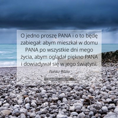 Psalmów 27:4 POLUBG Obraz Wersetu Biblijnego