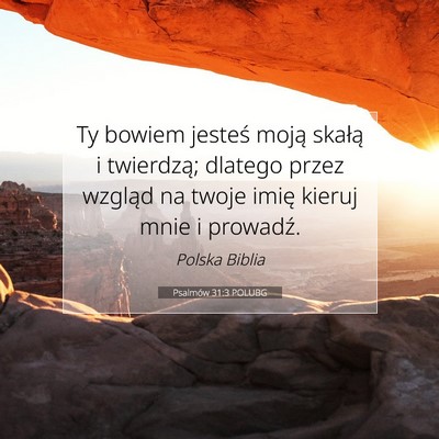 Psalmów 31:3 POLUBG Obraz Wersetu Biblijnego