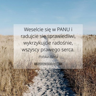 Psalmów 32:11 Werset Biblijny Wyjaśniony