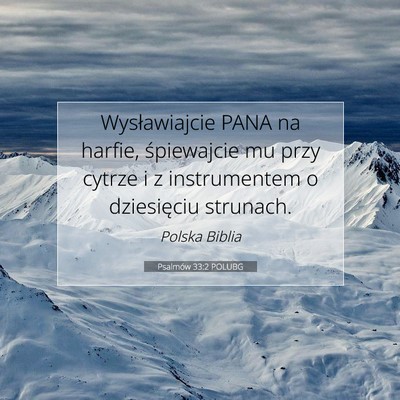 Psalmów 33:2 POLUBG Obraz Wersetu Biblijnego