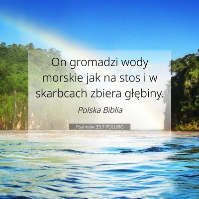 Psalmów 33:7 POLUBG Obraz Wersetu Biblijnego