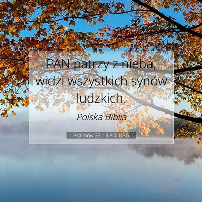Psalmów 33:13 POLUBG Obraz Wersetu Biblijnego
