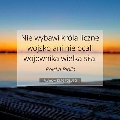 Psalmów 33:16 POLUBG Obraz Wersetu Biblijnego