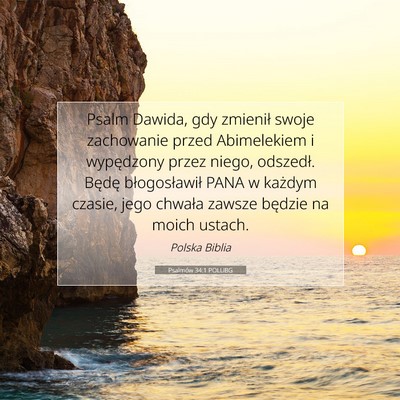 Psalmów 34:1 POLUBG Obraz Wersetu Biblijnego
