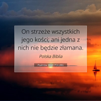 Psalmów 34:20 POLUBG Obraz Wersetu Biblijnego