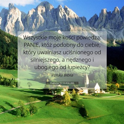 Psalmów 35:10 POLUBG Obraz Wersetu Biblijnego