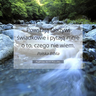 Psalmów 35:11 POLUBG Obraz Wersetu Biblijnego